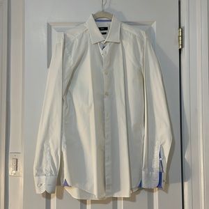 Boss by Hugo Boss White Button Up Shirt - 39 x 15.5